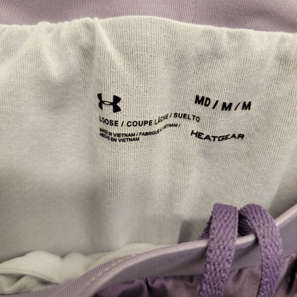 Under Armour Women's UA Mileage 2.0 Printed Running Shorts Size Medium Purple‎ - Picture 2 of 11
